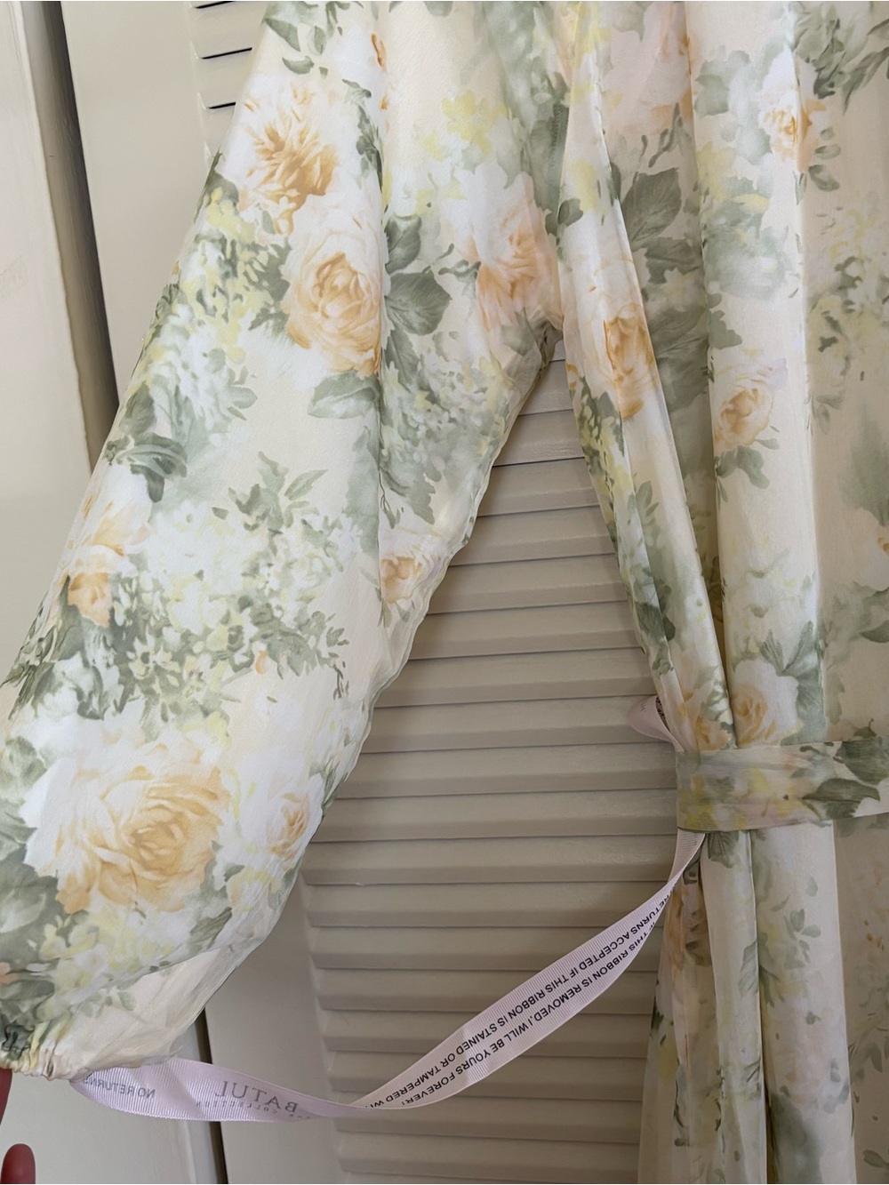 Batul The Collection Floral Maxi Dress Long Sleeve Tiered Boho Cottagecore XS - Picture 12 of 16